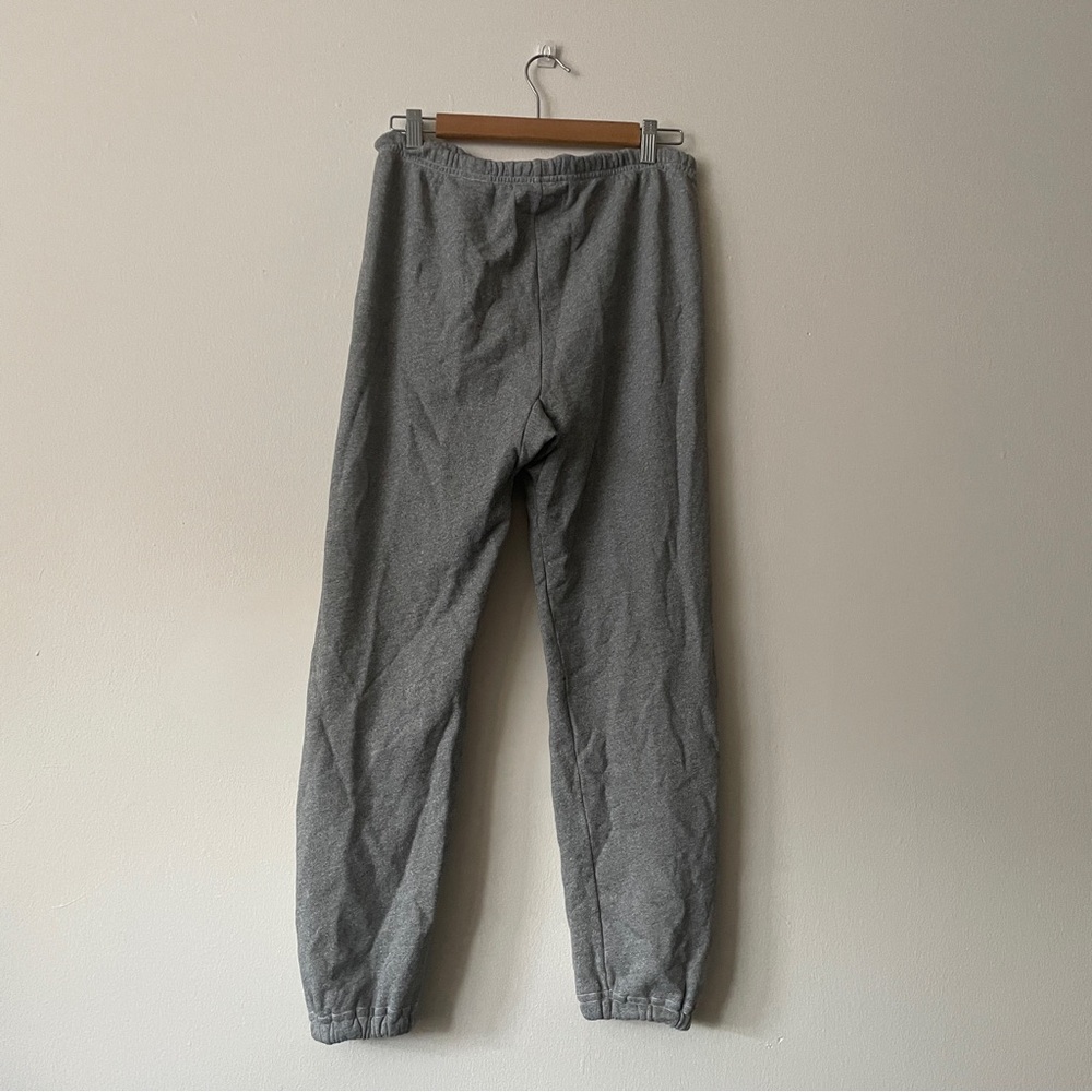 NEW THE GREAT The Stadium Sweatpant Jogger Varsity Gray Cotton Size Small (1) - Picture 8 of 12